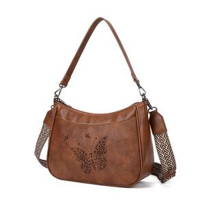 4518 TAOSITUUE Leather Crossbody Purse Shoulder Handbag medium size purses